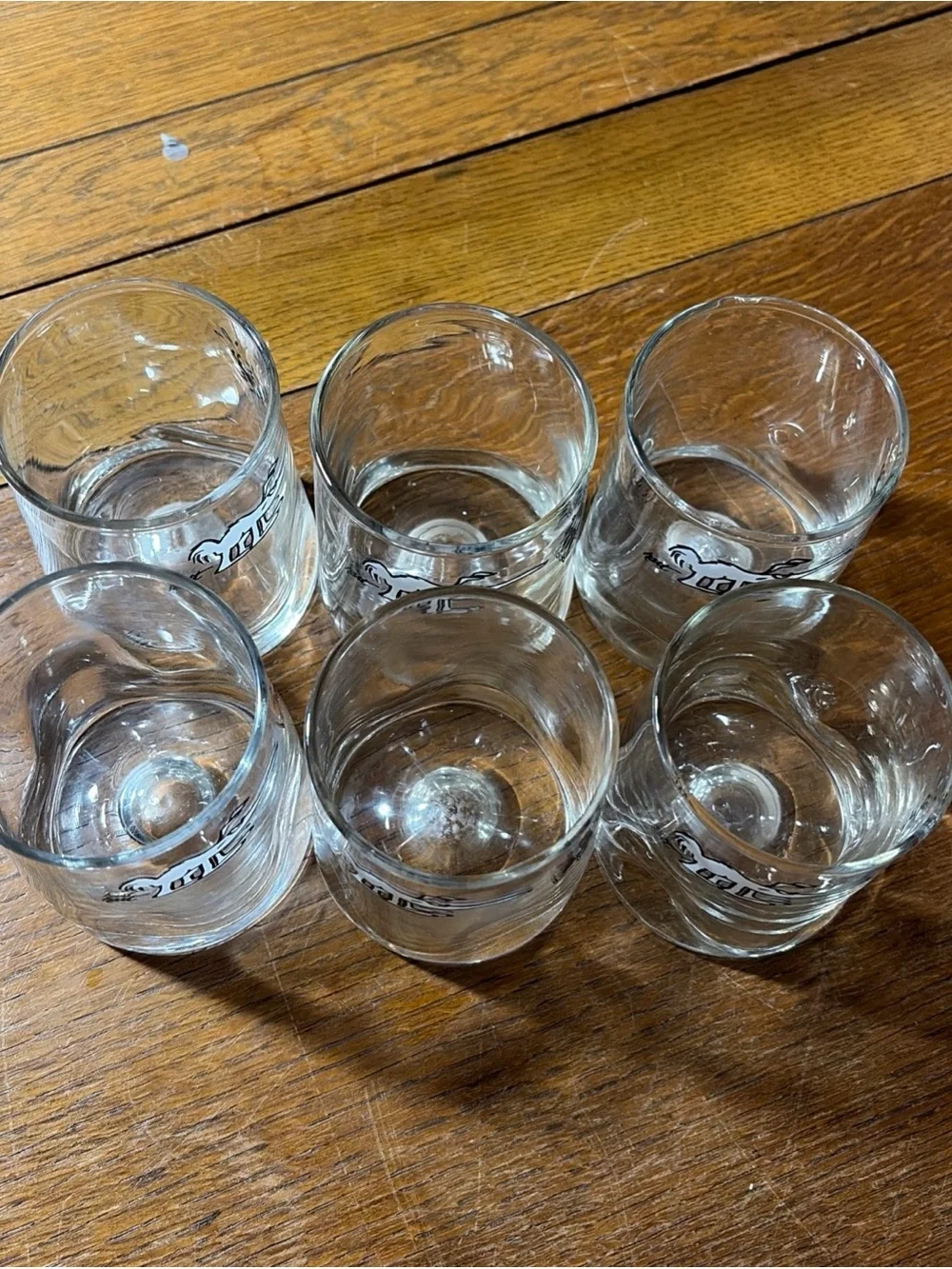 Vintage B.C. Comic Character Glass Johnny Hart Signed Cartoon Set of 6